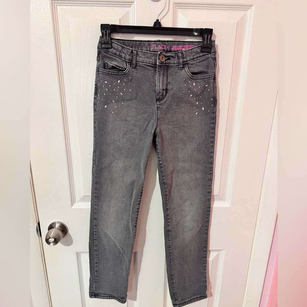 PLACE girls size 12 Charcoal Skinny Jeans